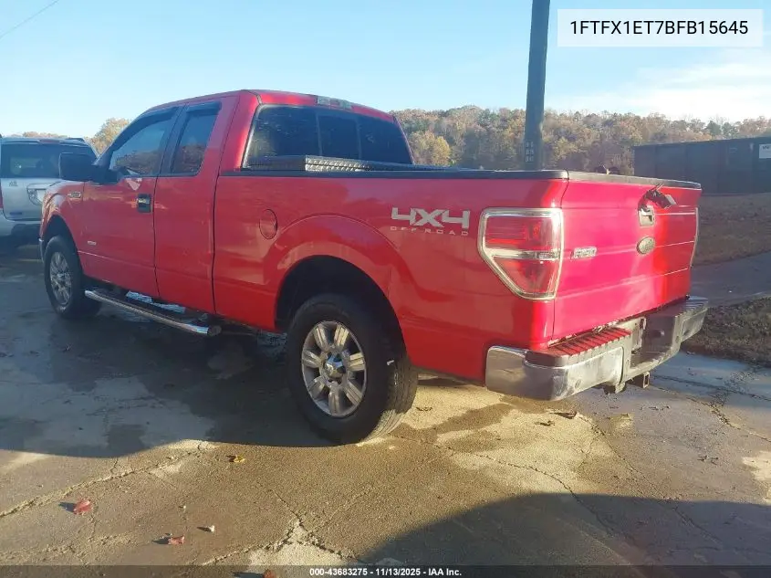 1FTFX1ET7BFB15645 2011 Ford F-150 Xlt
