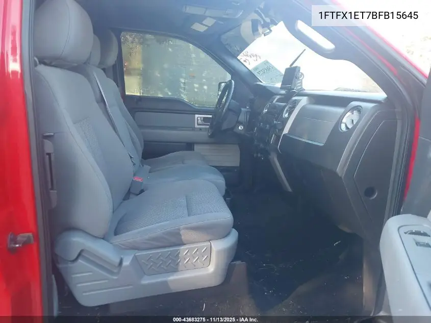 1FTFX1ET7BFB15645 2011 Ford F-150 Xlt