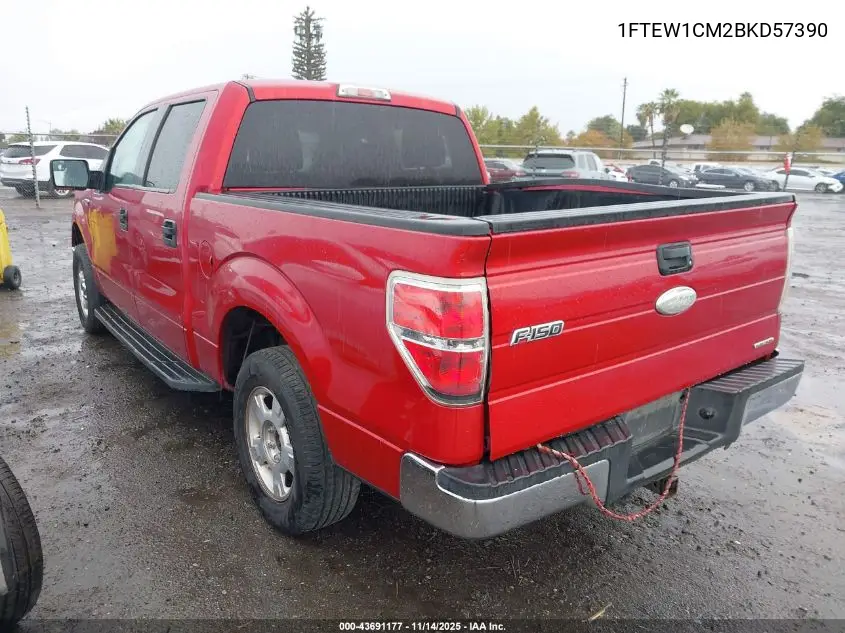 1FTEW1CM2BKD57390 2011 Ford F-150 Xlt