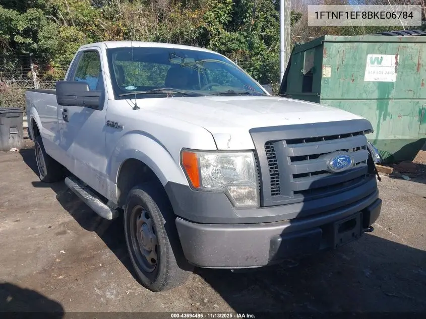 1FTNF1EF8BKE06784 2011 Ford F-150 Xl