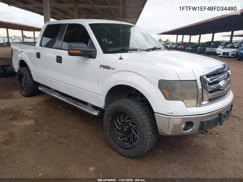 1FTFW1EF4BFD34480 2011 Ford F-150 Xlt