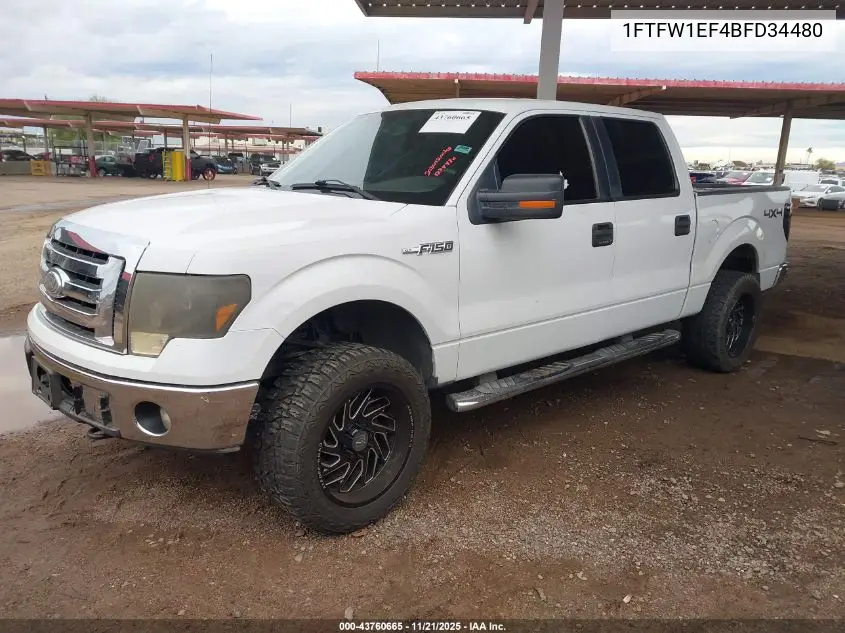 1FTFW1EF4BFD34480 2011 Ford F-150 Xlt