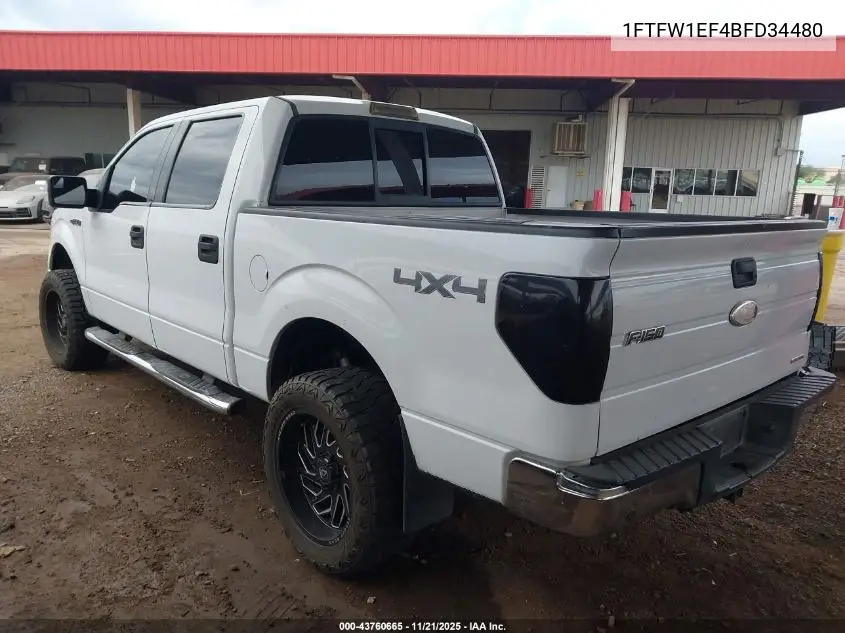 1FTFW1EF4BFD34480 2011 Ford F-150 Xlt