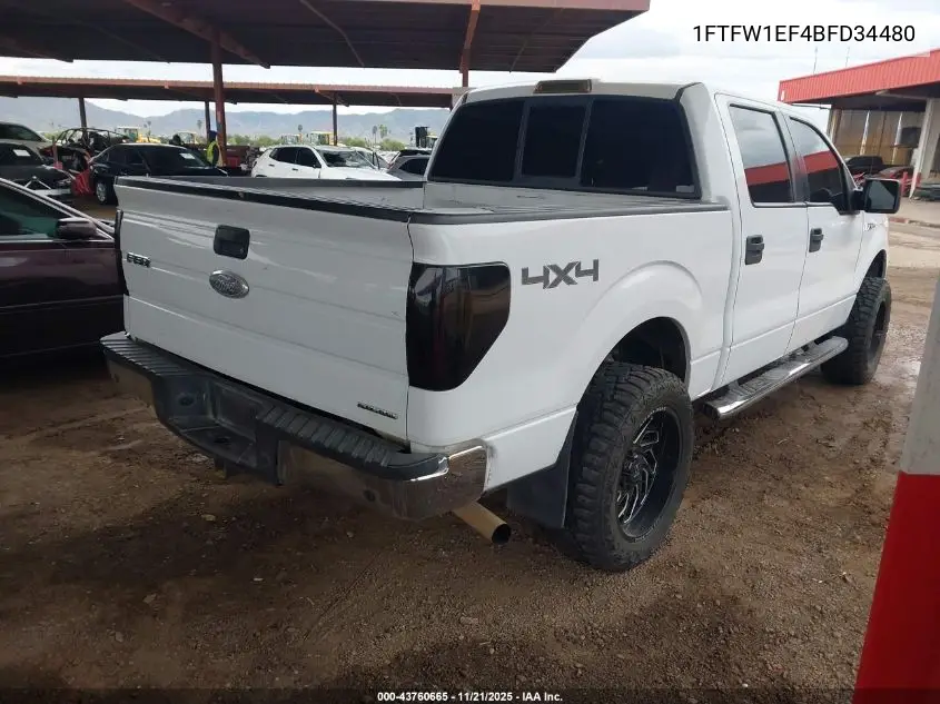 1FTFW1EF4BFD34480 2011 Ford F-150 Xlt