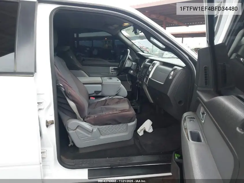 1FTFW1EF4BFD34480 2011 Ford F-150 Xlt