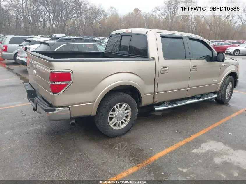 1FTFW1CT9BFD10586 2011 Ford F-150 Lariat