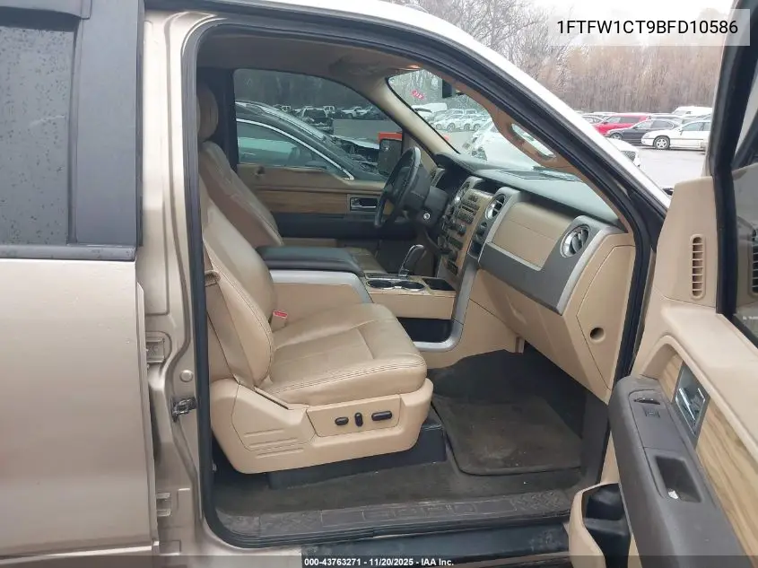 1FTFW1CT9BFD10586 2011 Ford F-150 Lariat