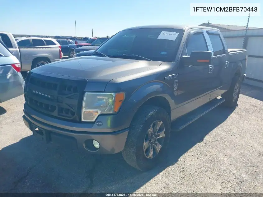 1FTEW1CM2BFB70448 2011 Ford F-150 Xlt