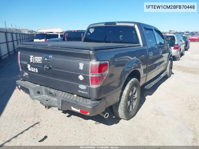 1FTEW1CM2BFB70448 2011 Ford F-150 Xlt