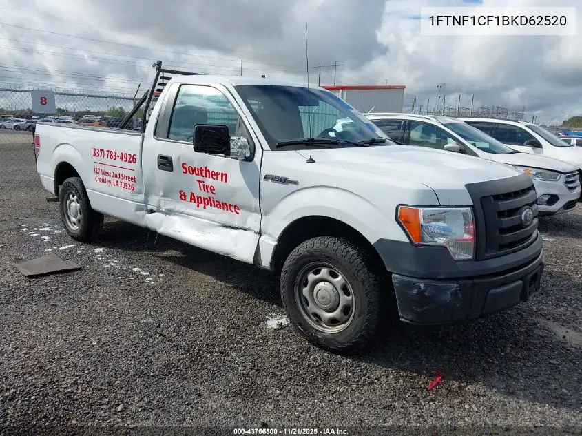 1FTNF1CF1BKD62520 2011 Ford F-150 Xl