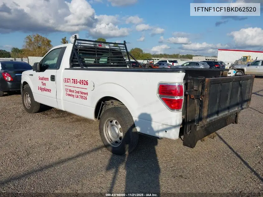 1FTNF1CF1BKD62520 2011 Ford F-150 Xl
