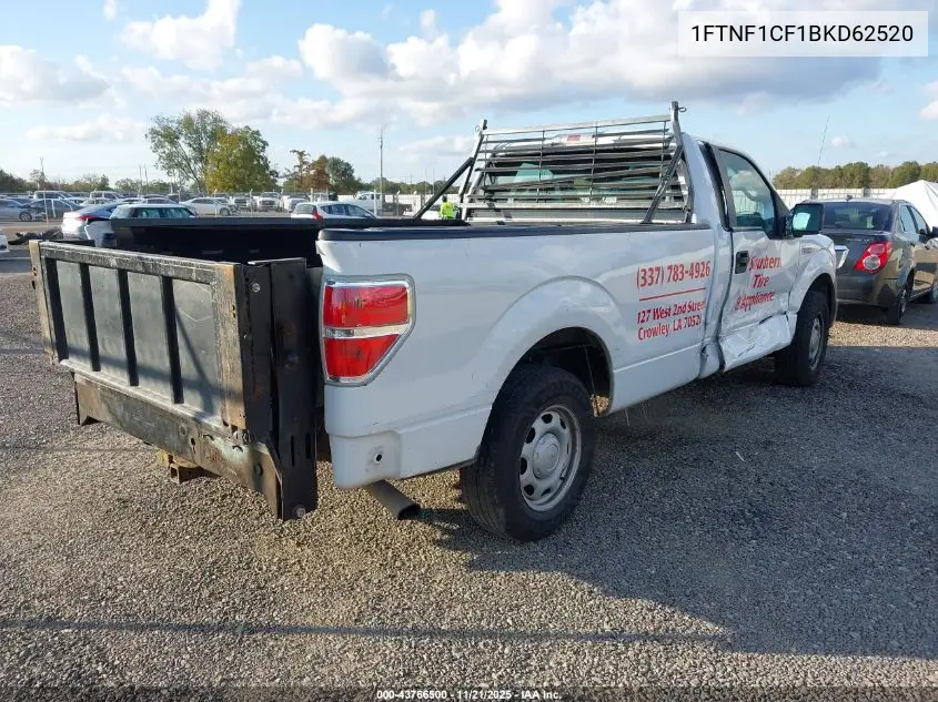 1FTNF1CF1BKD62520 2011 Ford F-150 Xl