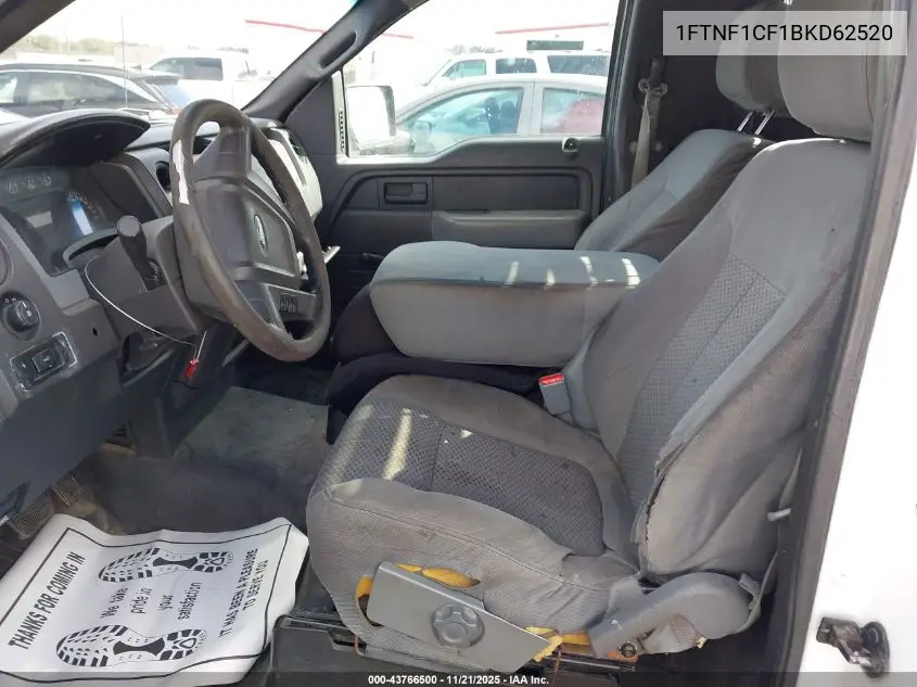 1FTNF1CF1BKD62520 2011 Ford F-150 Xl