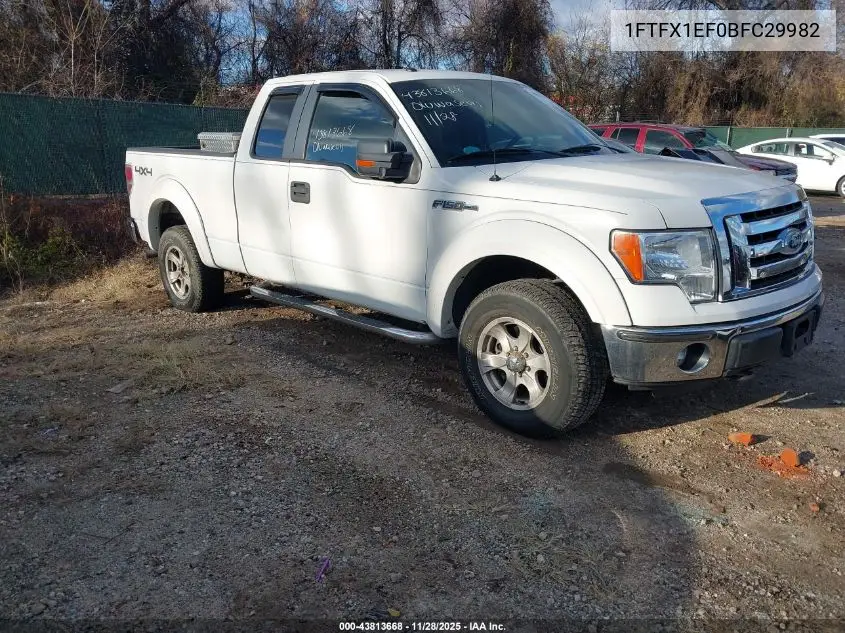 1FTFX1EF0BFC29982 2011 Ford F-150 Xlt