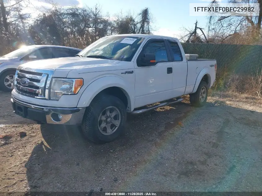 1FTFX1EF0BFC29982 2011 Ford F-150 Xlt