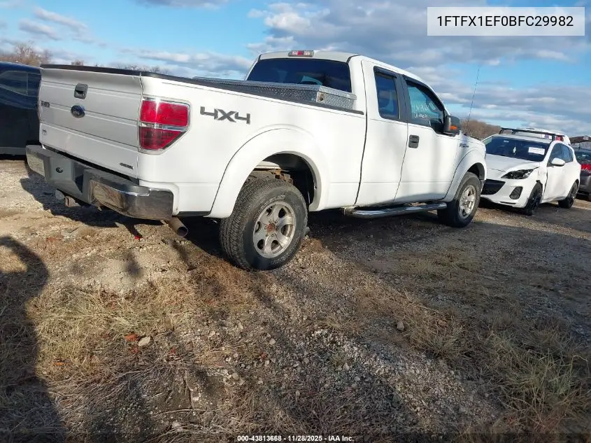 1FTFX1EF0BFC29982 2011 Ford F-150 Xlt