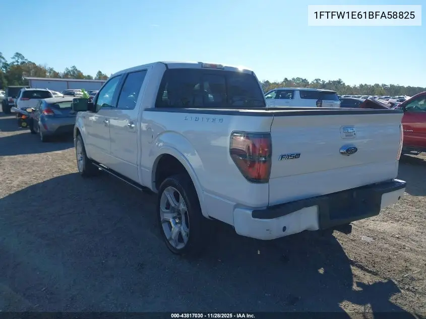 1FTFW1E61BFA58825 2011 Ford F-150 Lariat Limited