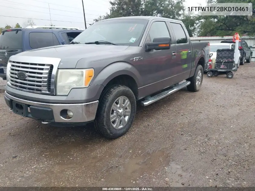 1FTFW1EF2BKD10461 2011 Ford F-150 Xlt
