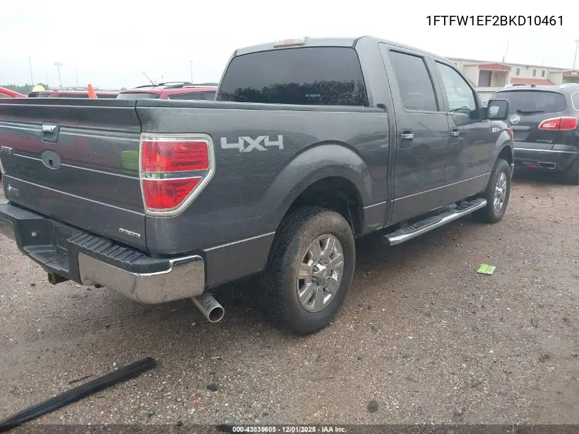 1FTFW1EF2BKD10461 2011 Ford F-150 Xlt