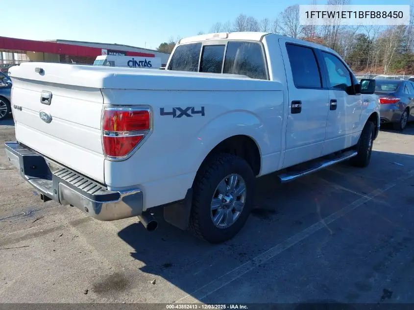 1FTFW1ET1BFB88450 2011 Ford F-150 Xlt