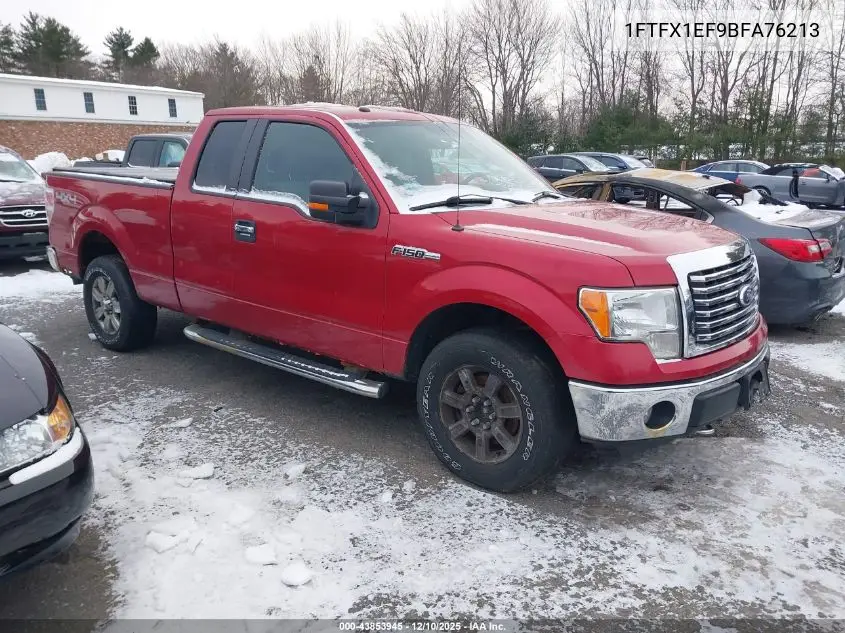 1FTFX1EF9BFA76213 2011 Ford F-150 Xlt