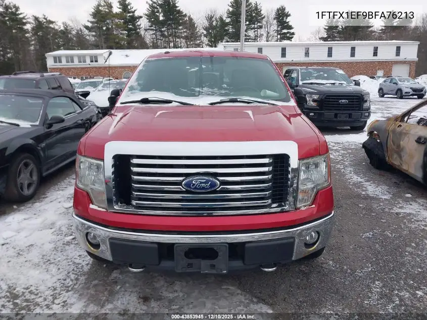 1FTFX1EF9BFA76213 2011 Ford F-150 Xlt