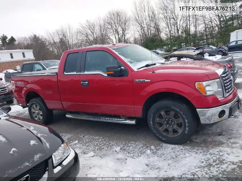 1FTFX1EF9BFA76213 2011 Ford F-150 Xlt