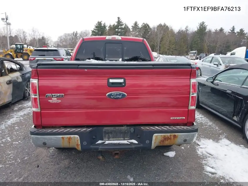 1FTFX1EF9BFA76213 2011 Ford F-150 Xlt