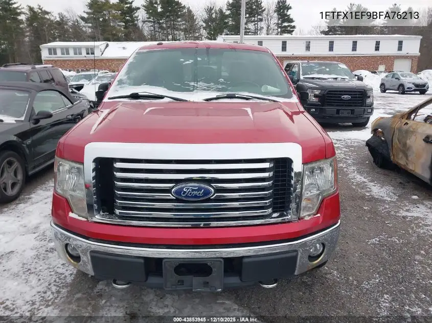 1FTFX1EF9BFA76213 2011 Ford F-150 Xlt