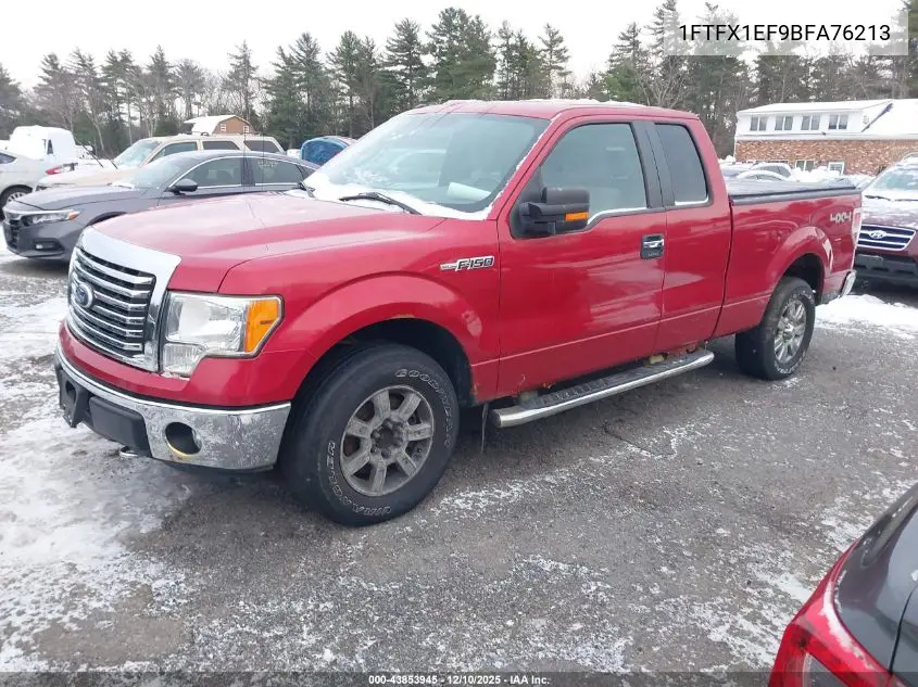 1FTFX1EF9BFA76213 2011 Ford F-150 Xlt