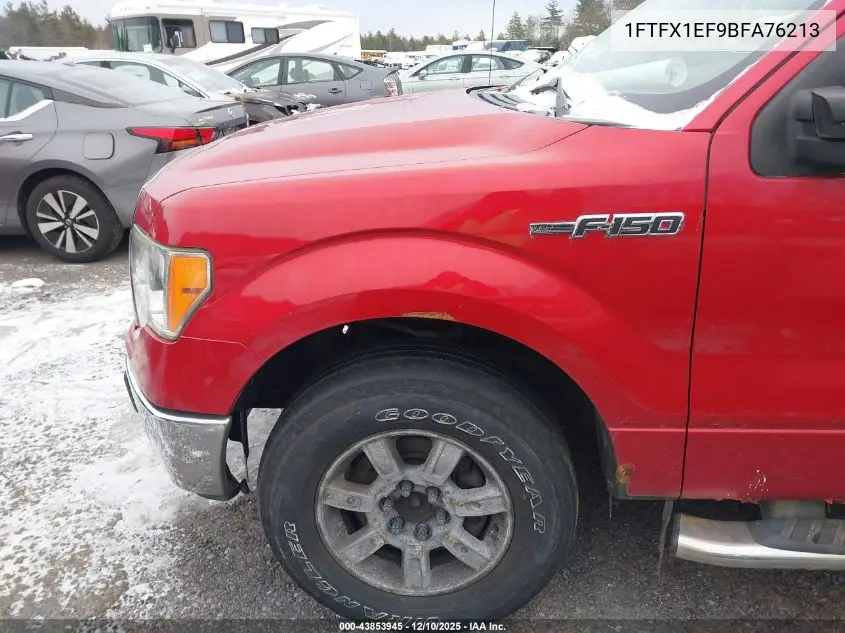 1FTFX1EF9BFA76213 2011 Ford F-150 Xlt