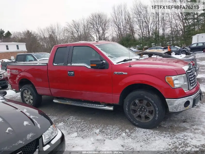 1FTFX1EF9BFA76213 2011 Ford F-150 Xlt