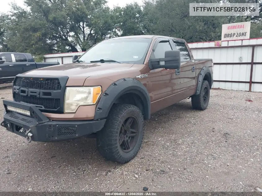 1FTFW1CF5BFD28156 2011 Ford F-150 Xlt