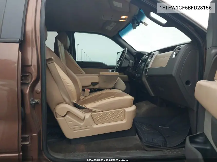 1FTFW1CF5BFD28156 2011 Ford F-150 Xlt