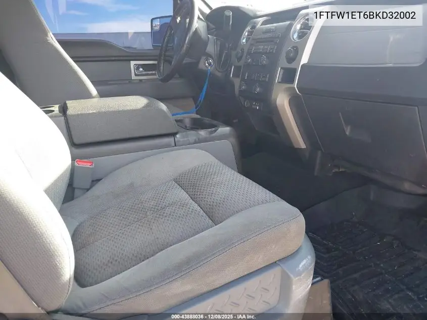 1FTFW1ET6BKD32002 2011 Ford F-150 Xlt