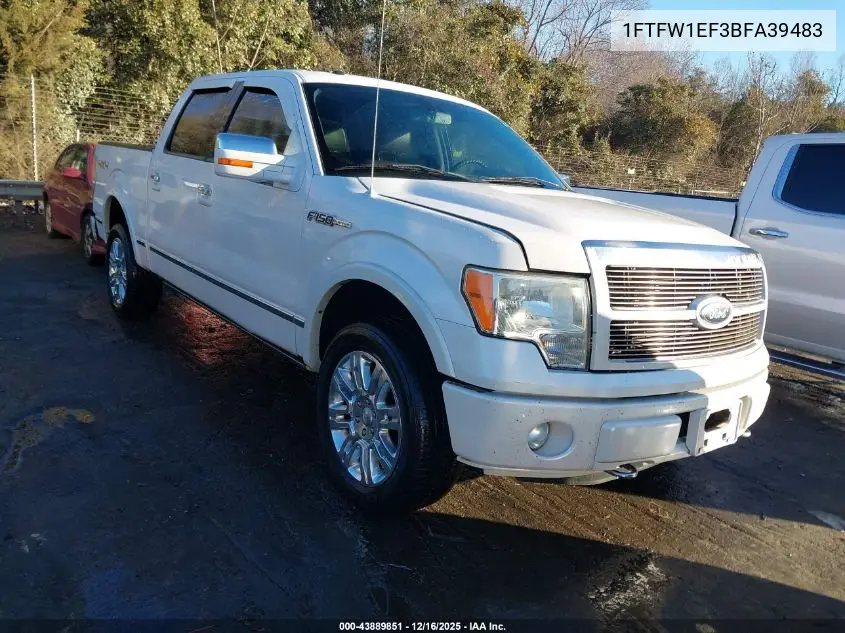 1FTFW1EF3BFA39483 2011 Ford F-150 Platinum