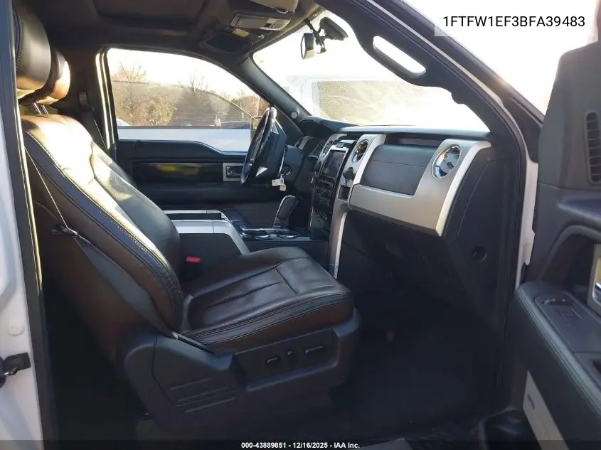 1FTFW1EF3BFA39483 2011 Ford F-150 Platinum