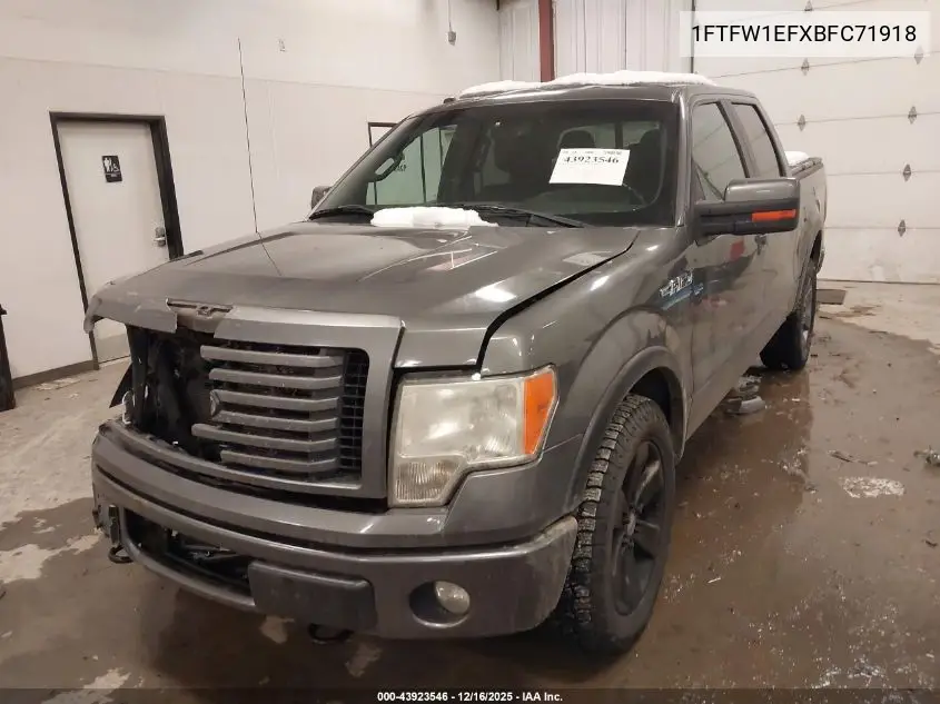 1FTFW1EFXBFC71918 2011 Ford F-150 Fx4