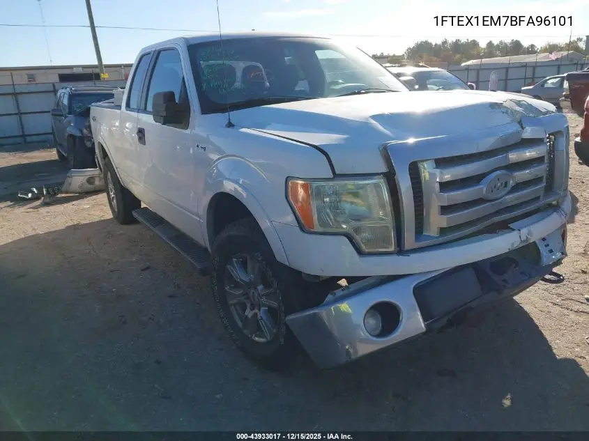 1FTEX1EM7BFA96101 2011 Ford F-150 Xl