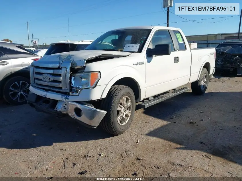 1FTEX1EM7BFA96101 2011 Ford F-150 Xl