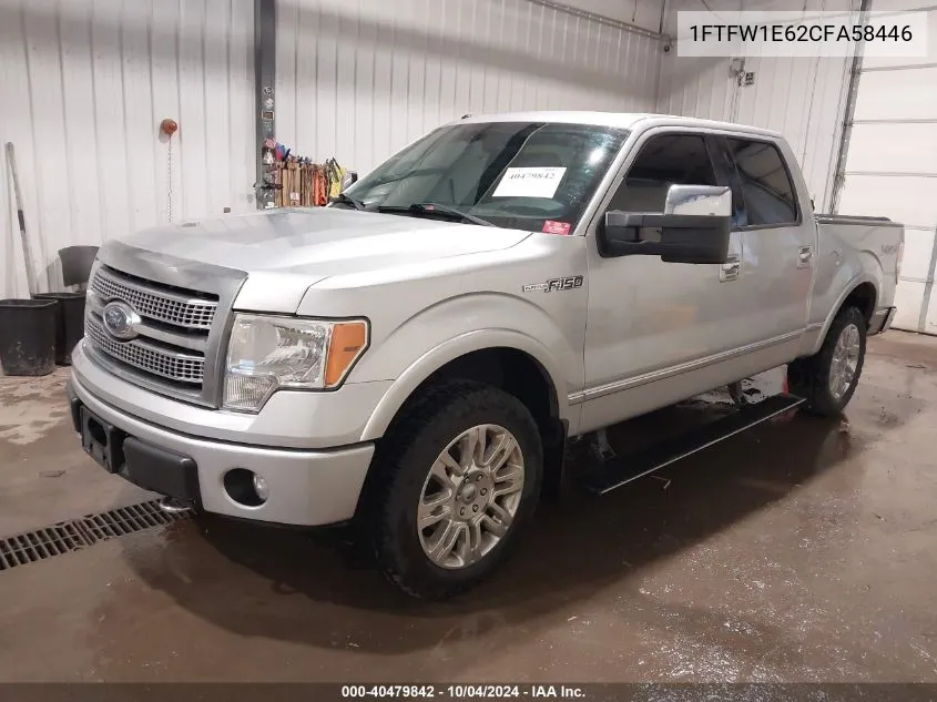 1FTFW1E62CFA58446 2012 Ford F-150 Platinum