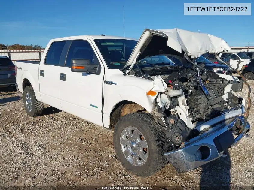 1FTFW1ET5CFB24722 2012 Ford F-150 Xlt