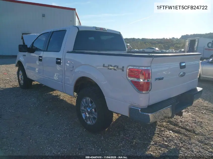 1FTFW1ET5CFB24722 2012 Ford F-150 Xlt