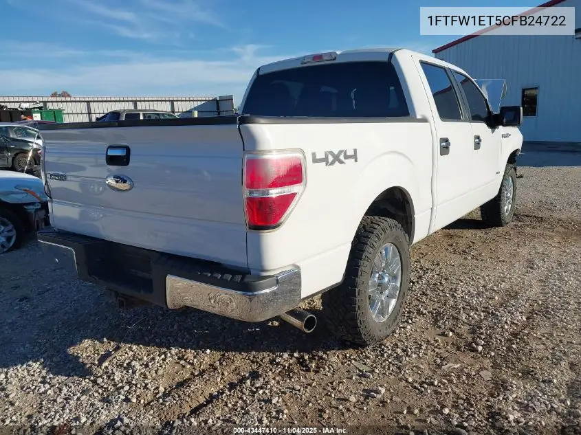 1FTFW1ET5CFB24722 2012 Ford F-150 Xlt