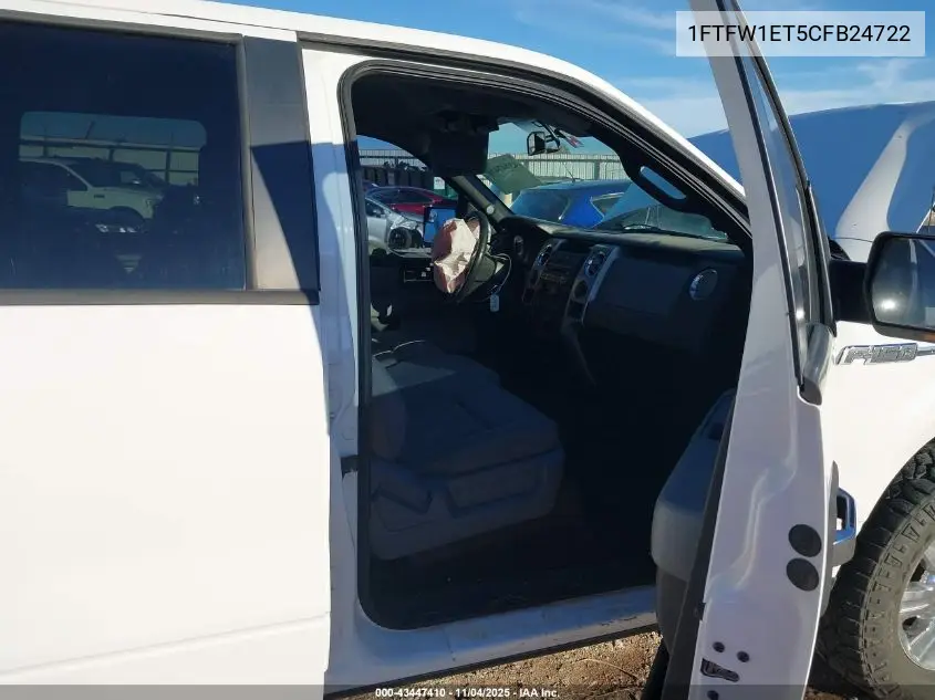 1FTFW1ET5CFB24722 2012 Ford F-150 Xlt