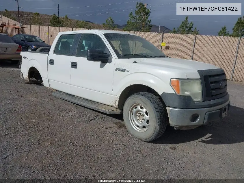 1FTFW1EF7CFC81422 2012 Ford F-150 Xl