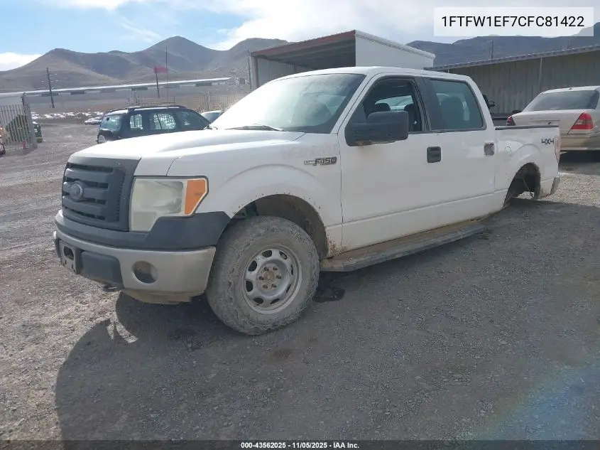 1FTFW1EF7CFC81422 2012 Ford F-150 Xl