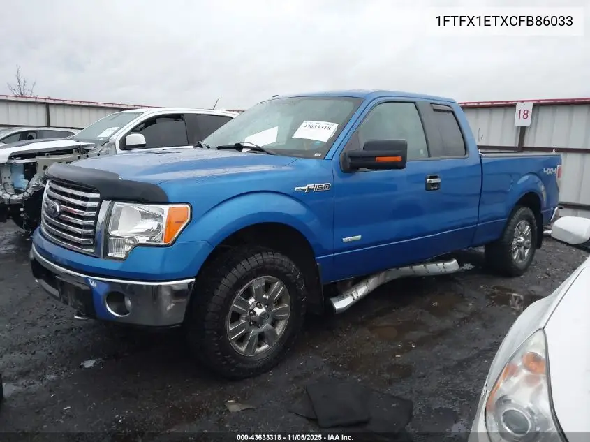 1FTFX1ETXCFB86033 2012 Ford F-150 Xlt