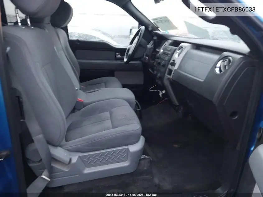 1FTFX1ETXCFB86033 2012 Ford F-150 Xlt