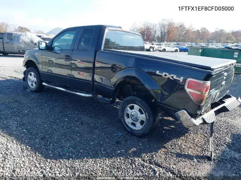 1FTFX1EF8CFD05000 2012 Ford F-150 Xlt
